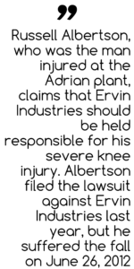 Russell-Albertson-Injured-at-Adrian-Plant-Lawsuit-quote